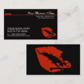 Carte De Visite lèvres de poison (Devant / Derrière)