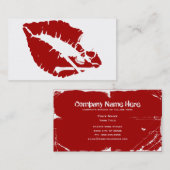 Carte De Visite lèvres de poison (Devant / Derrière)
