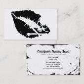 Carte De Visite lèvres de poison (Devant / Derrière)