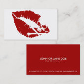 Carte De Visite lèvres de poison (Devant / Derrière)