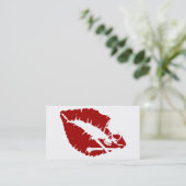 Carte De Visite lèvres de poison (Debout devant)