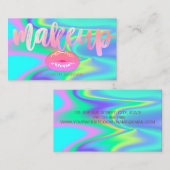 Carte De Visite Lèvres élégantes, Holographique (Devant / Derrière)