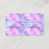 Carte De Visite Lèvres Élégantes, Maquillage, Holographie (Dos)