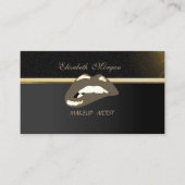 Carte De Visite Lèvres Élégantes Professionnelles Chic Luxe (Devant)