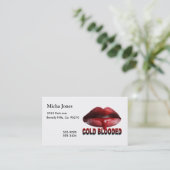 Carte De Visite Lèvres froides de Blooded (Debout devant)