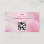 Carte De Visite Lèvres glamées à Parties scintillant rose glamour (Dos)