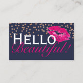 Carte De Visite Lèvres/LipSense/cartes de visite de Muc/baiser (Devant)