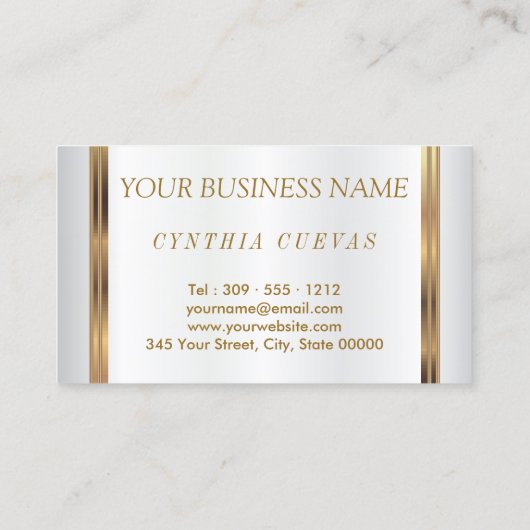 Carte De Visite Lèvres Mémerisantes Gold Confetti & Lèvres pourpre (Dos)