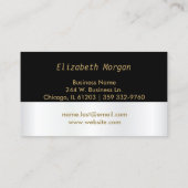 Carte De Visite Lèvres Parties scintillant rouges sur blanc et noi (Dos)