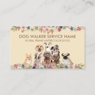 Carte De Visite Lévrier Caniche Australien Carlin Corgi Chiens Bru