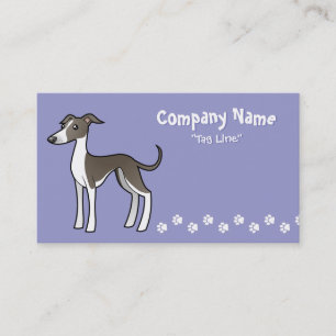 Carte De Visite Lévrier de bande dessinée/whippet/lévrier itali