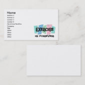 Carte De Visite L'exercice est Forever (Devant / Derrière)