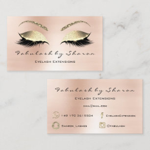 Carte De Visite L'extension Snapchat, l'or FB de mèches