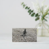 Carte De Visite Lézard noir (Debout devant)