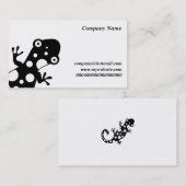 Carte De Visite Lézard tacheté, nom de la société, (Devant / Derrière)