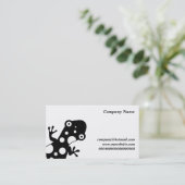 Carte De Visite Lézard tacheté, nom de la société, (Debout devant)