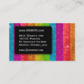 Carte De Visite LGBTQ Pride Parties scintillant Rainbow Make Up Ar (Devant)