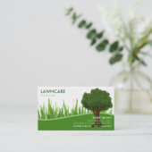 Carte De Visite L'herbe de jardinier d'aménagement nettoient la (Debout devant)