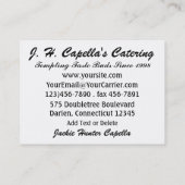 Carte De Visite L'heureux chef / traiteur - SRF (Dos)