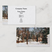 Carte De Visite L'hiver dans ma rue (Devant / Derrière)