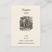 Carte De Visite L'Homme N'Est Qu'Un Ver (Dos)