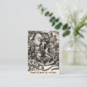 Carte De Visite L'Homme N'Est Qu'Un Ver (Debout devant)