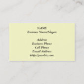 Carte De Visite L'hortensia bleu fleurit la photo florale de fleur (Dos)