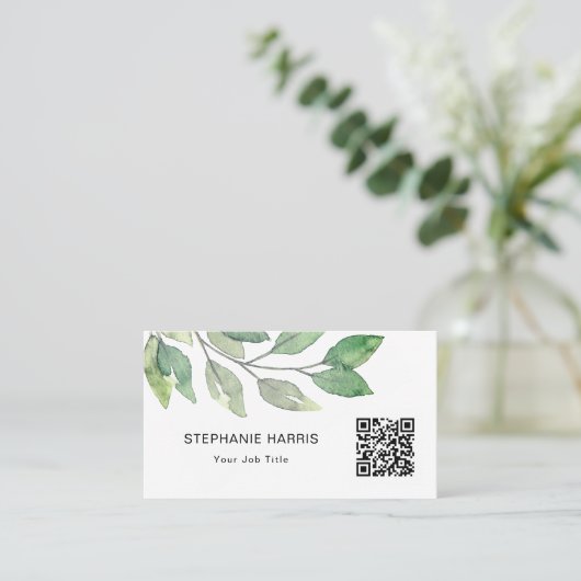 Carte De Visite Liage de code QR (Debout devant)