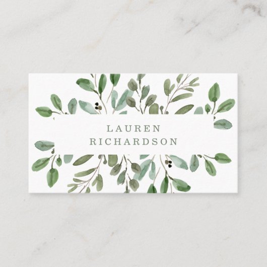 Carte De Visite Liage minimal (Devant)