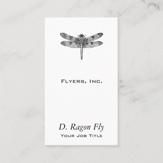 Carte De Visite Libellule (Devant)
