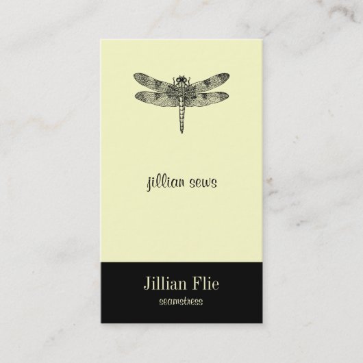 Carte De Visite Libellule (Devant)