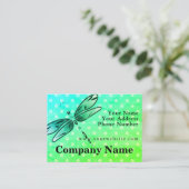 Carte De Visite Libellule sur le pois (Debout devant)