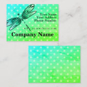 Carte De Visite Libellule sur le pois (Devant / Derrière)