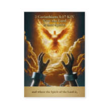 Liberty Dove - 2 Corinthiens 3:17 KJV Boîte à cart