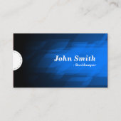 Carte De Visite Libraire - moderne bleu foncé (Devant)
