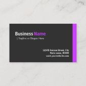 Carte De Visite Libraire - Moderne Minimal Violet (Dos)