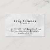 Carte de visite Librairie (Dos)