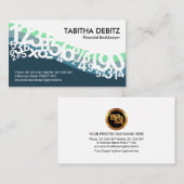 Carte De Visite Librairie des numéros de vague bleue (Devant / Derrière)