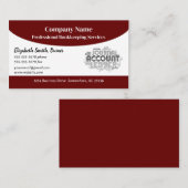 Carte De Visite Librairie en Bourgogne et en Blanc (Devant / Derrière)