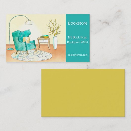 Carte De Visite Librairie, librairie ou livres en ligne (Devant / Derrière)