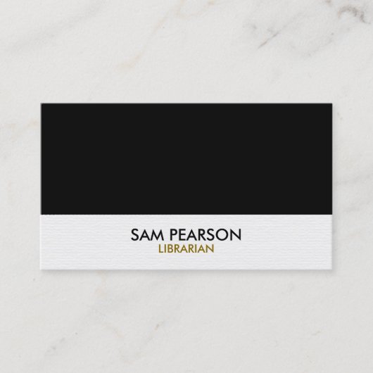 Carte De Visite Librarian Simple (Devant)