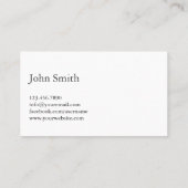 Carte de visite libre d'hygiéniste de manuscrit (Dos)