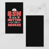 Carte De Visite Licence en sciences infirmières BSN Nurse Gift (Devant / Derrière)