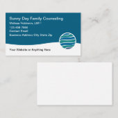 Carte De Visite Licensed Family Counseling Service (Devant / Derrière)