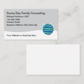 Carte De Visite Licensed Family Counseling Service (Devant / Derrière)