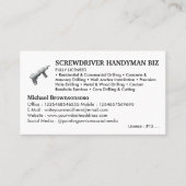 Carte De Visite Licensed Handyman (Devant)