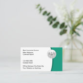 Carte De Visite Licensed Insurance Agent Modern Business Cards (Debout devant)