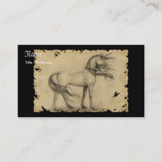 Carte De Visite Licorne (Devant)