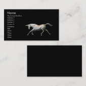 Carte De Visite Licorne argentée (Devant / Derrière)
