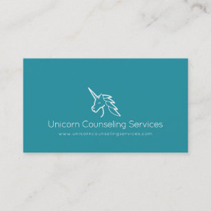 Carte De Visite Licorne conseillant les services ou tout autre